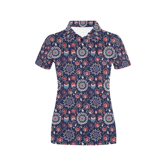 Suzani Print Design LKS305 Women's Polo Shirt