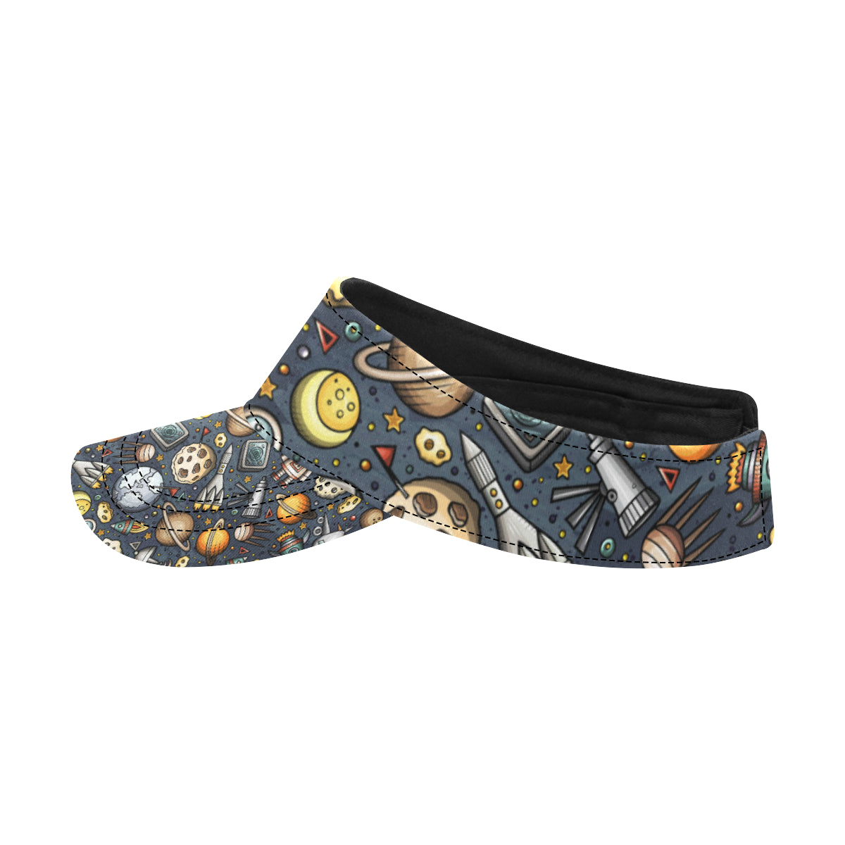 Space Pattern Print Unisex Sun Visor