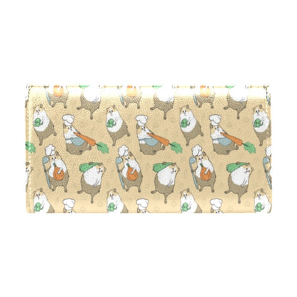 Guinea Pig Print Design LKS401 Women's Trifold Wallet
