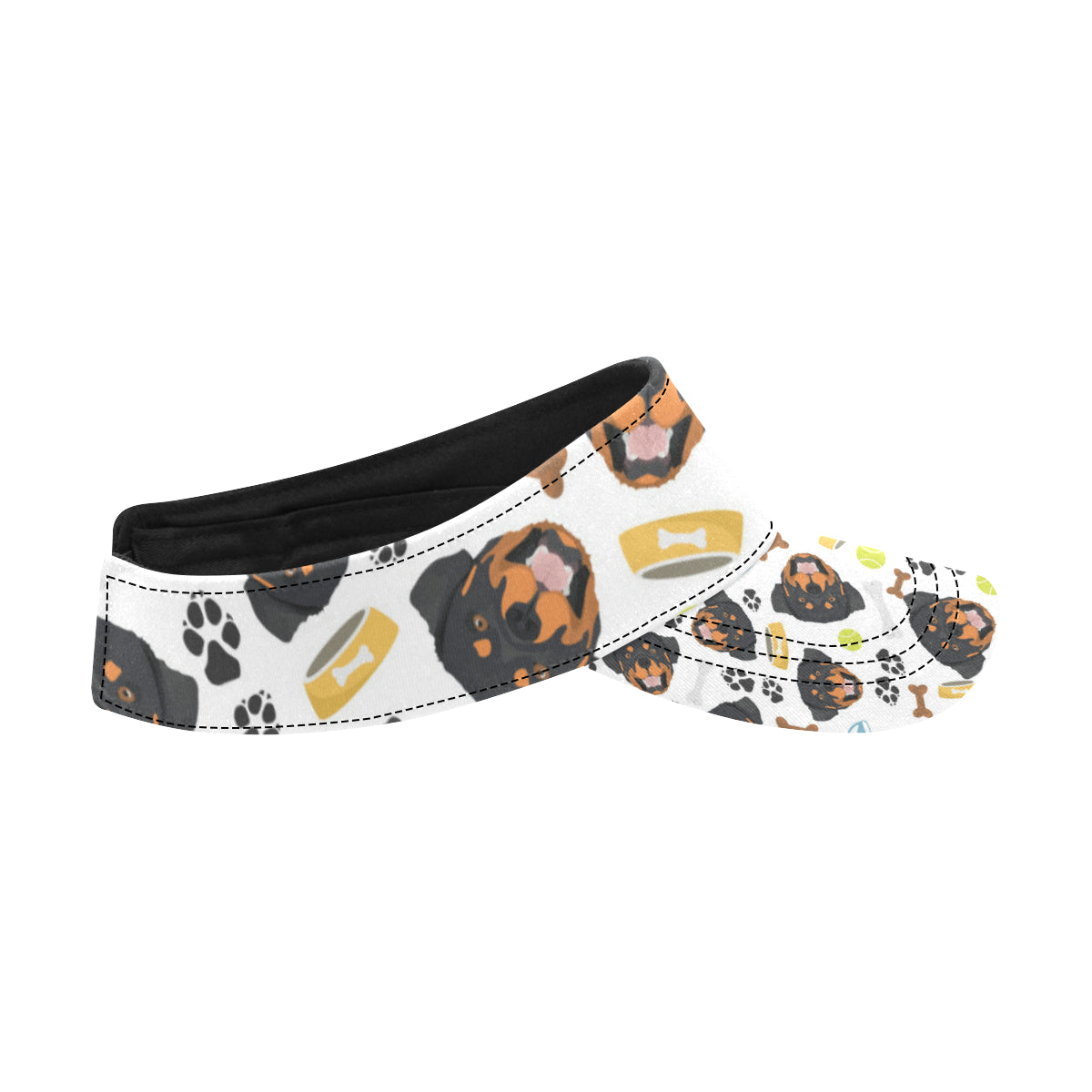Rottweiler Pattern Print Design A04 Unisex Sun Visor