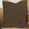 Coffee Pattern Print Design 01 Premium Quilt