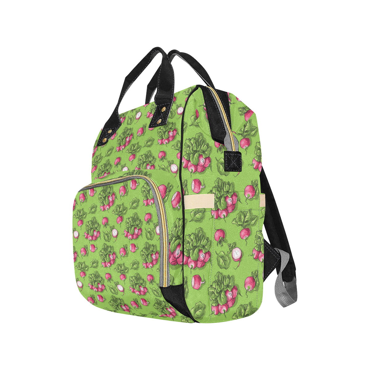Radish Pattern Print Design A05 Diaper Bag Backpack