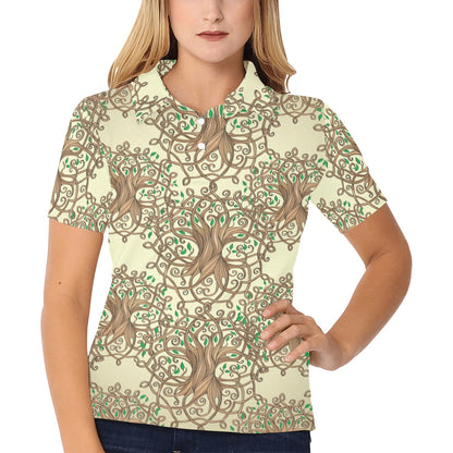 Celtic Tree of life Women's Polo Shirt