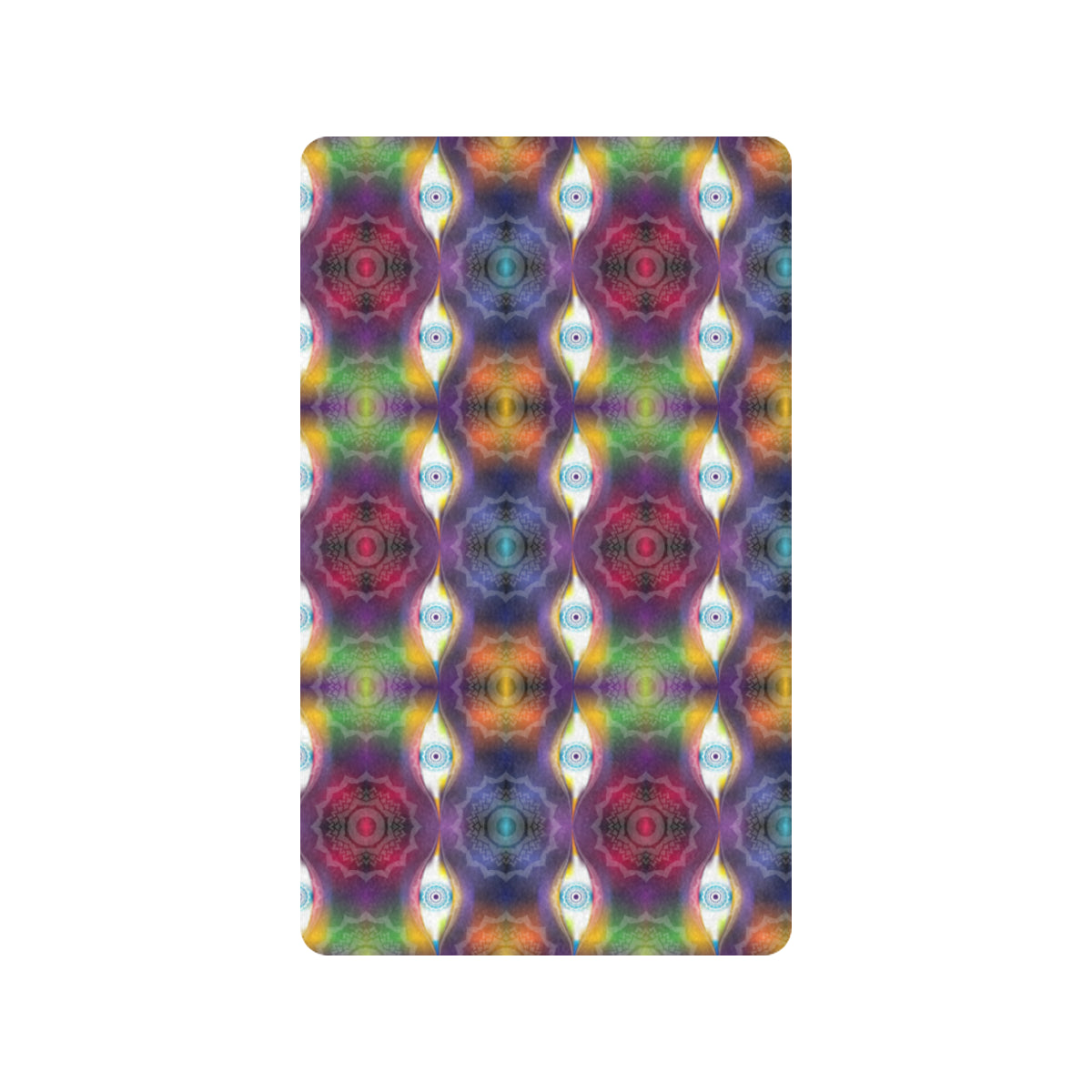 Chakra Eye Print Pattern Rubber Doormat