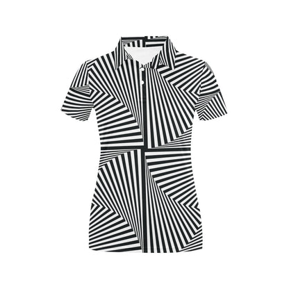 Vortex Print Design LKS302 Women's Polo Shirt