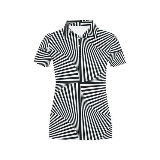 Vortex Print Design LKS302 Women's Polo Shirt