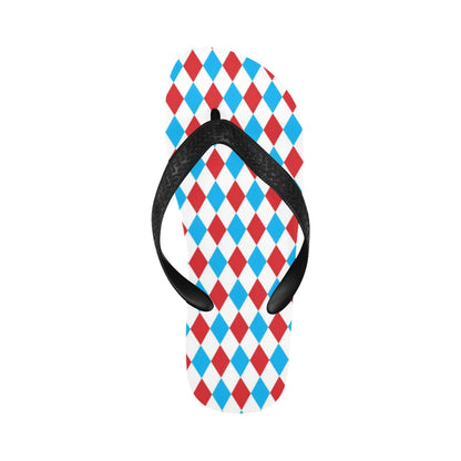Harlequin Print Design LKS402 Flip Flops