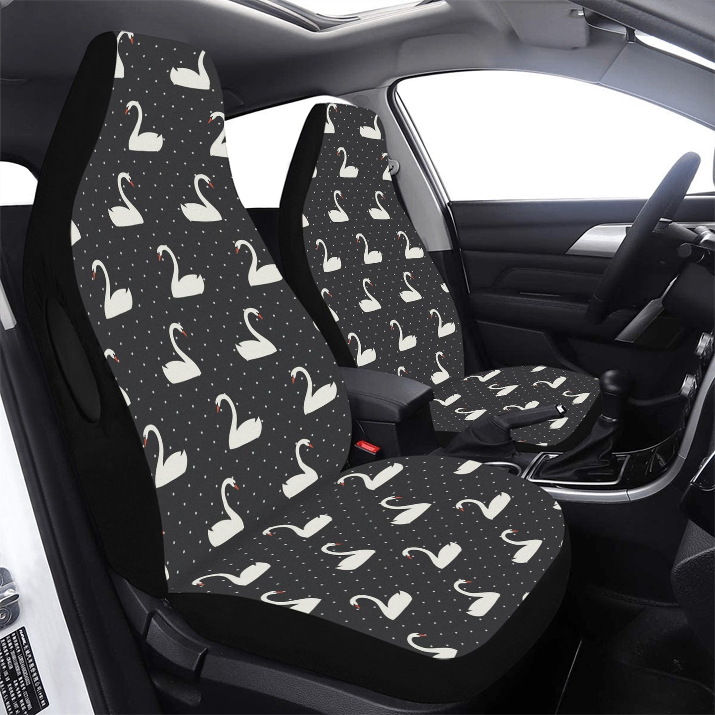 Swan Print Design LKS401 Car Seat Covers