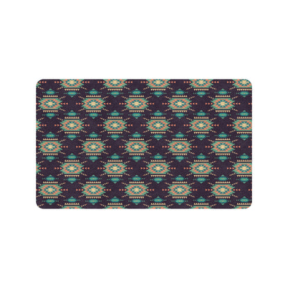 Navajo Geometric Style Print Pattern Rubber Doormat