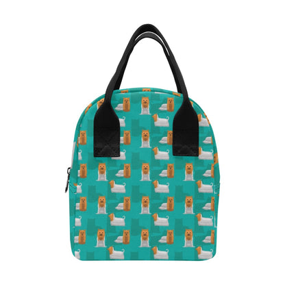 Silky Terriers Print Design LKS301 Insulated Lunch Bag