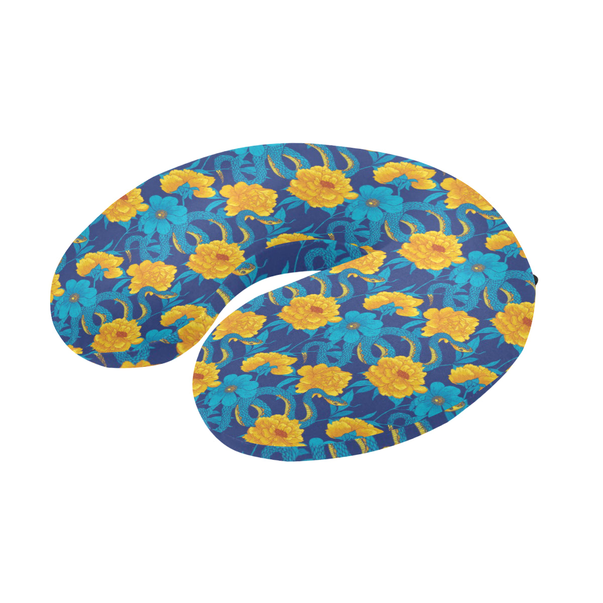 Boa Pattern Print Design 01 U-Shaped Travel Neck Pillow