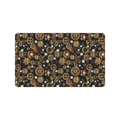 Steampunk Butterfly Design Themed Print Rubber Doormat