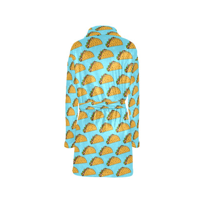 Taco Pattern Print Design TC03 Women's Fleece Robe