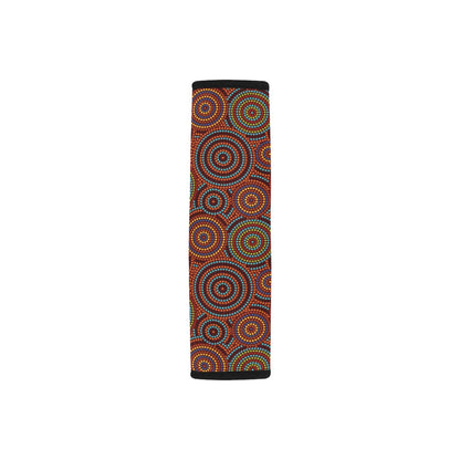Aboriginal Print Design LKS403 Car Seat Belt Cover