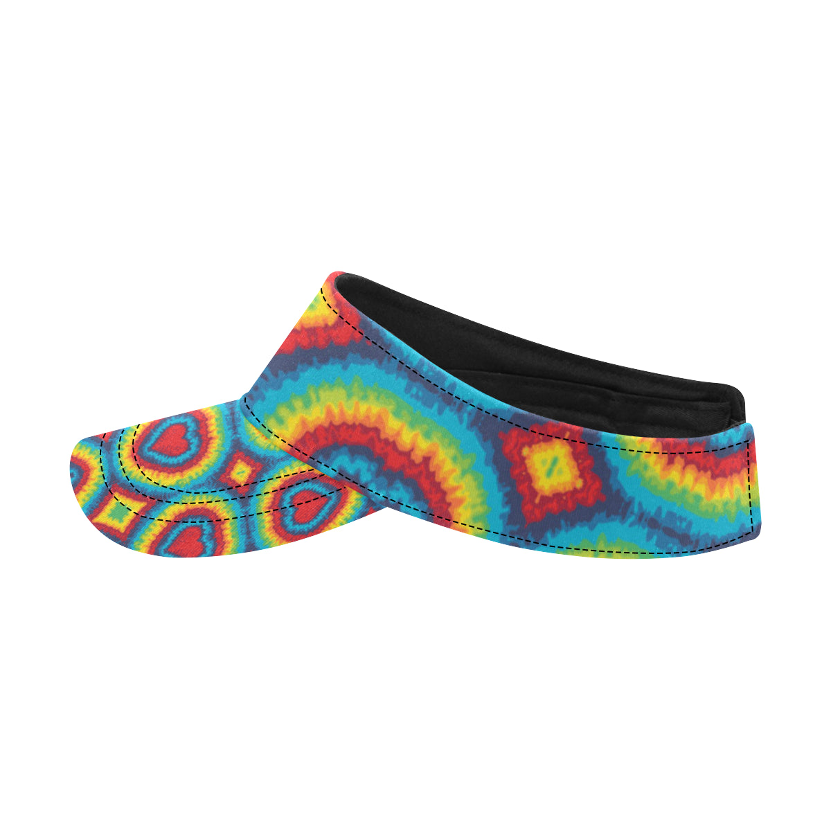 Tie Dye Heart shape Unisex Sun Visor