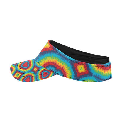 Tie Dye Heart shape Unisex Sun Visor