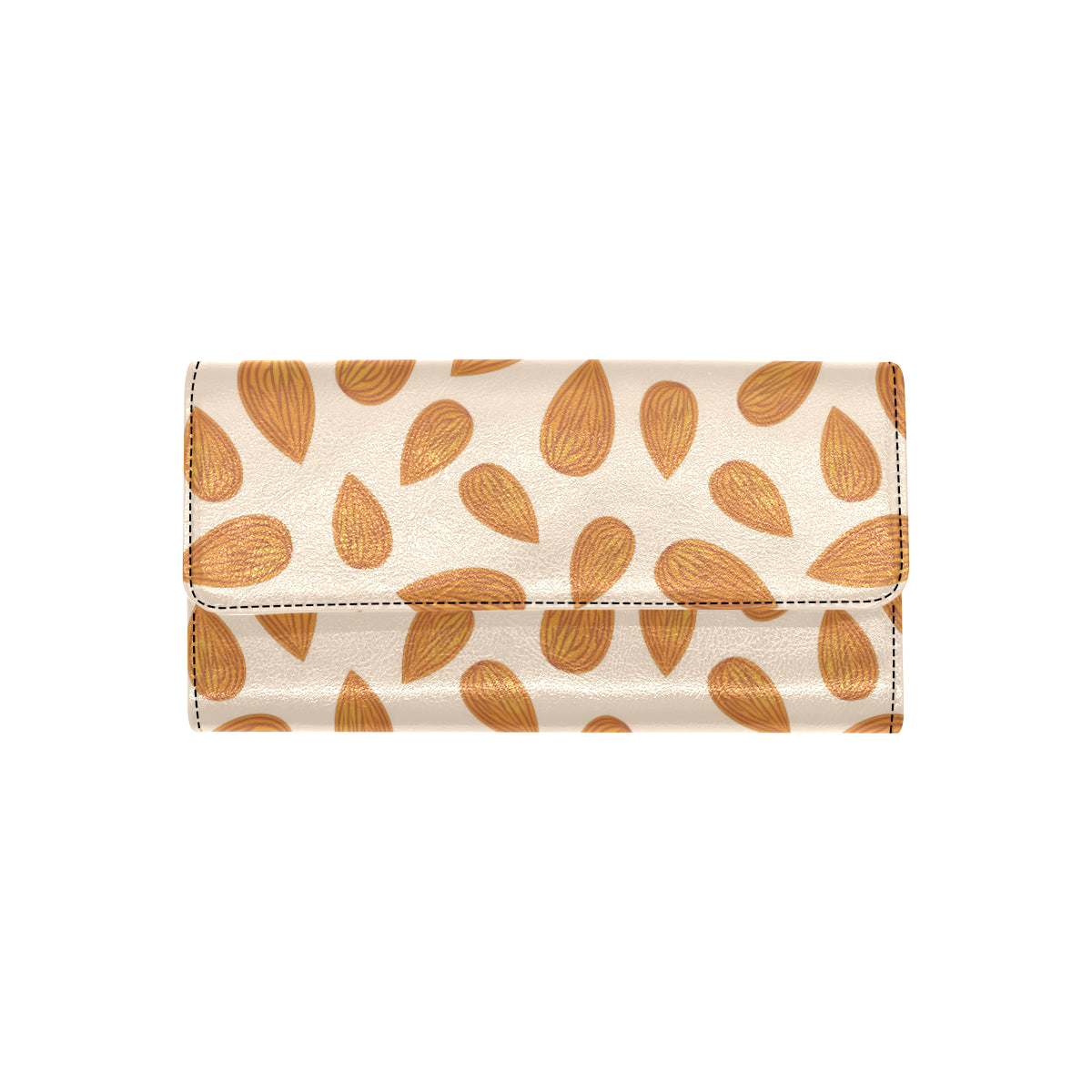 Almond Pattern Print Design 03 Women's Trifold Wallet