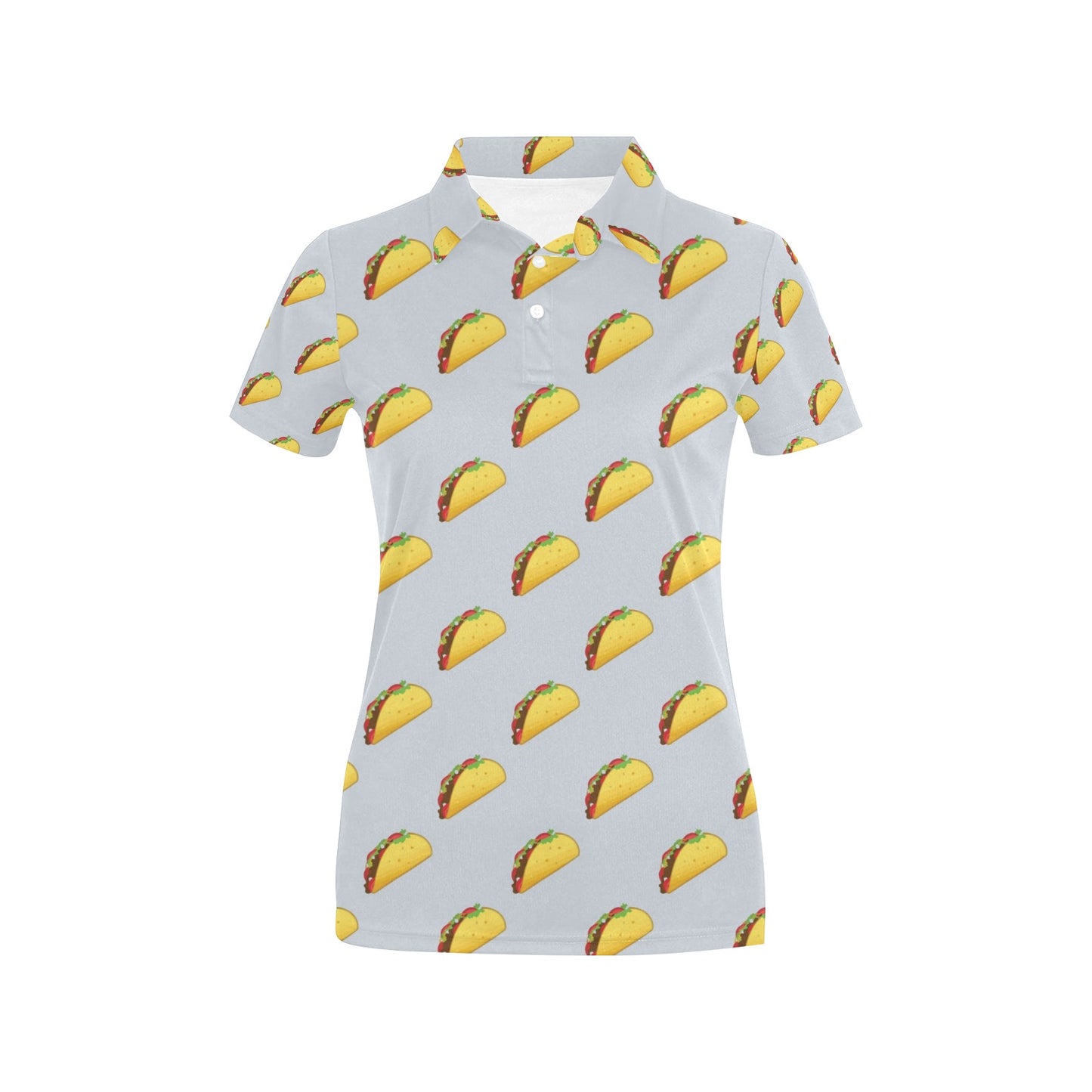 Taco Print Design LKS304 Women's Polo Shirt