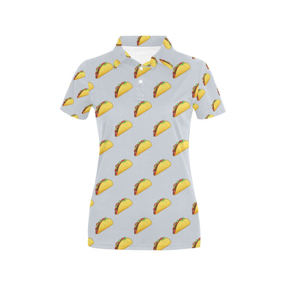 Taco Print Design LKS304 Women's Polo Shirt