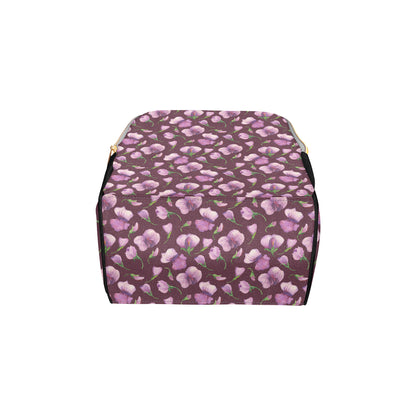Peony Pattern Print Design PE010 Diaper Bag Backpack