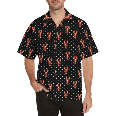 Lobster Print Design LKS401 Men's Men's Hawaiian Shirt