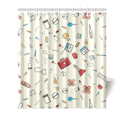 Nurse Pattern Print Design A04 Shower Curtain