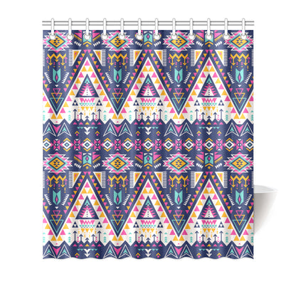 Pink Tribal Aztec native american Shower Curtain