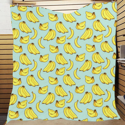 Banana Pattern Print Design BA04 Premium Quilt