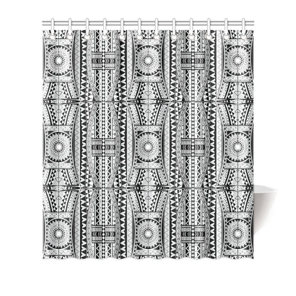 Polynesian Tattoo Design Shower Curtain