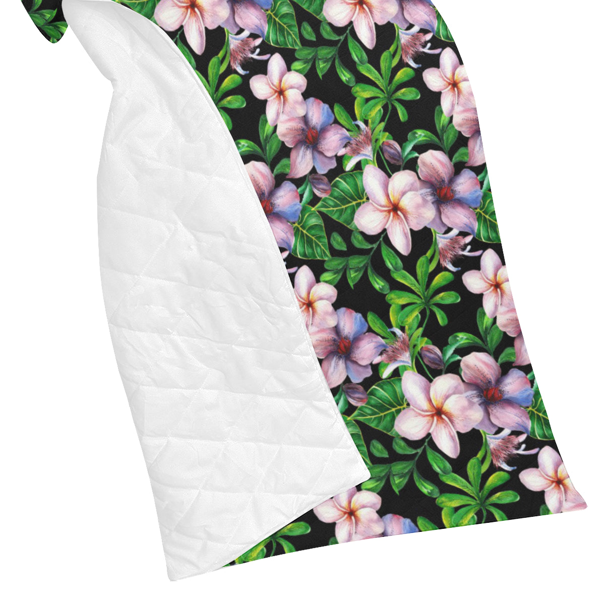 Plumeria Pattern Print Design PM01 Premium Quilt