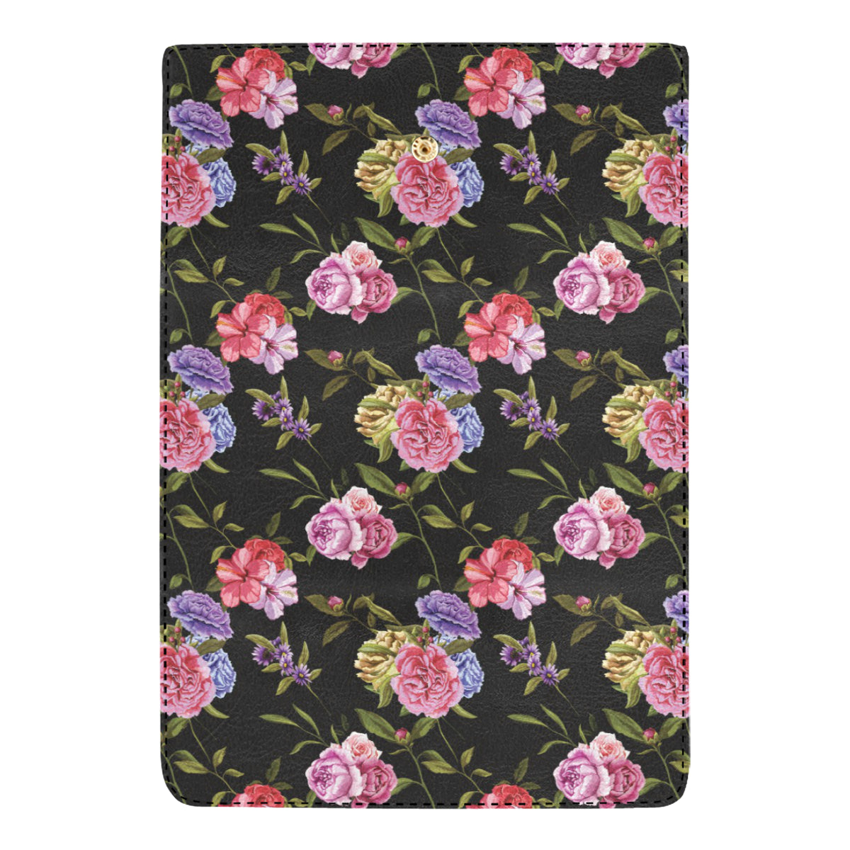 Carnations Pattern Print Design CN05 Women's Trifold Wallet