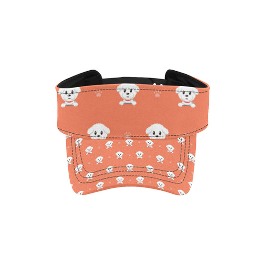 Bichons Frise Pattern Print Design 02 Unisex Sun Visor