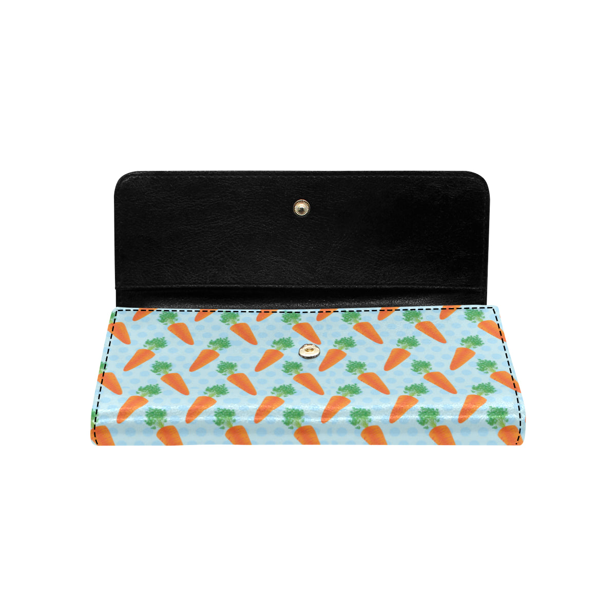 Carrot Pattern Print Design 01 Women's Trifold Wallet