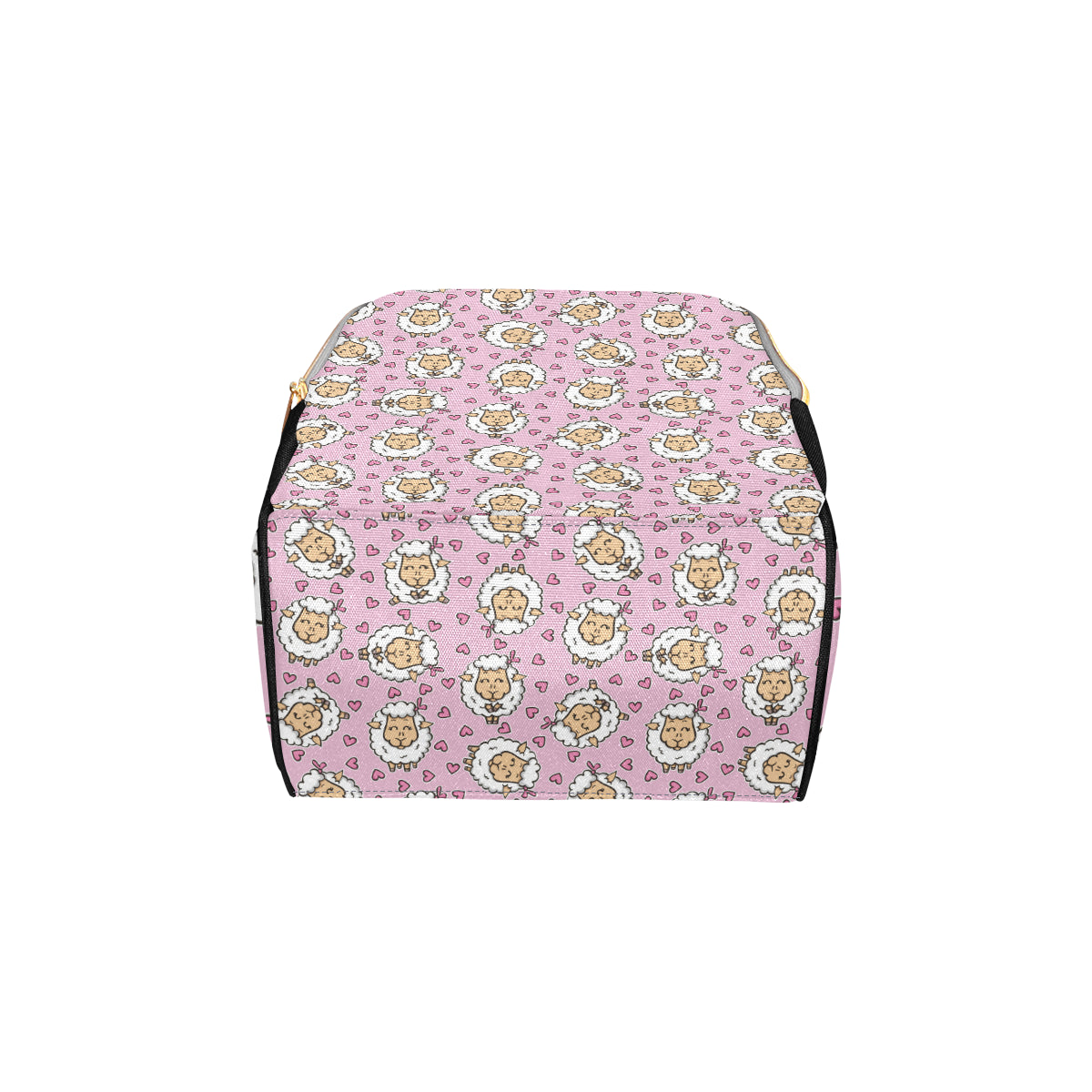 Sheep Cute Pattern Print Design 01 Diaper Bag Backpack