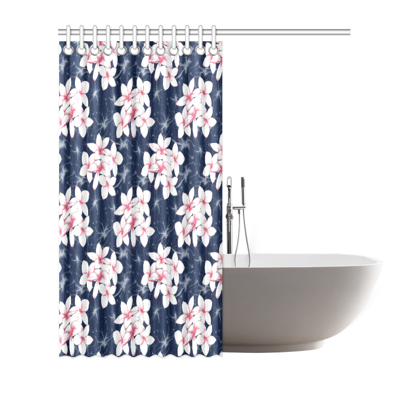 Plumeria Pattern Print Design PM017 Shower Curtain