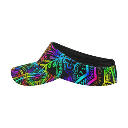 Neon Trible Rainbow Pattern Print Design A01 Unisex Sun Visor