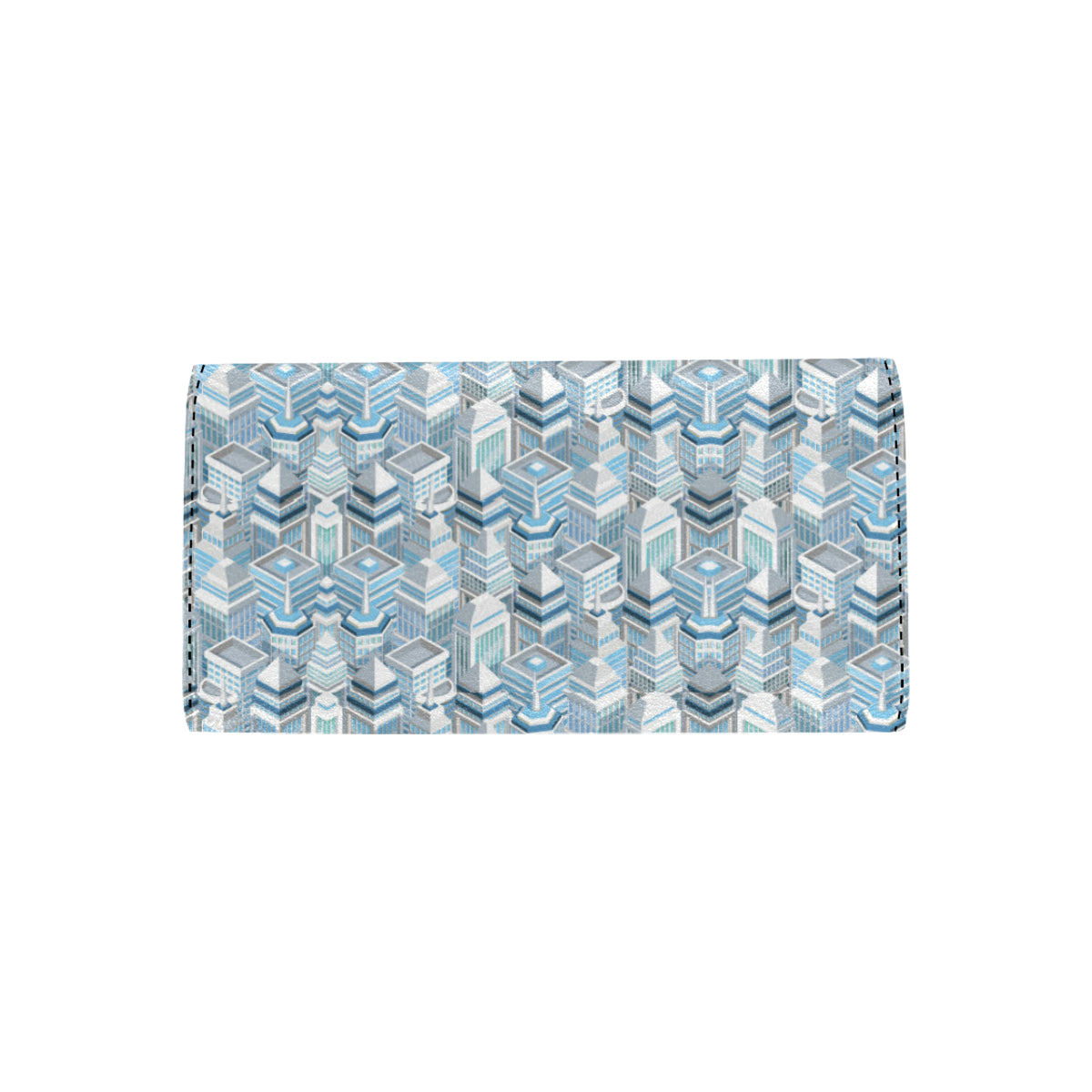 City  Pattern Print Design 03 Women's Trifold Wallet
