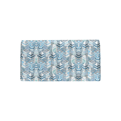 City  Pattern Print Design 03 Women's Trifold Wallet