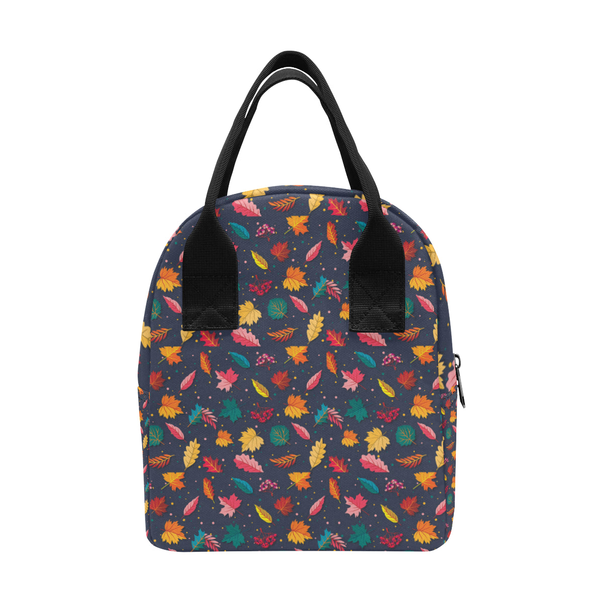 Elm Leave Colorful Print Pattern Insulated Lunch Bag
