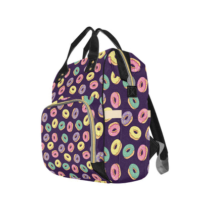 Donut Pattern Print Design DN08 Diaper Bag Backpack