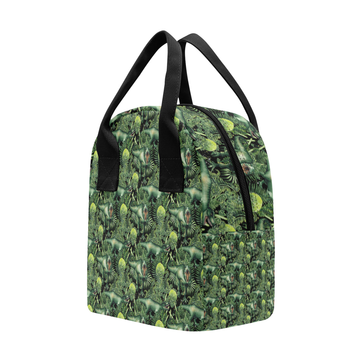 Dinosaur T Rex Print Pattern Insulated Lunch Bag