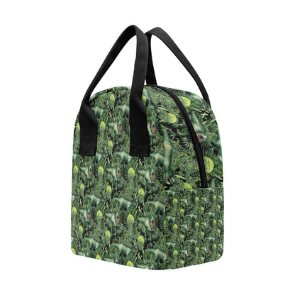 Dinosaur T Rex Print Pattern Insulated Lunch Bag