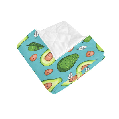 Avocado Pattern Print Design AC05 Premium Quilt