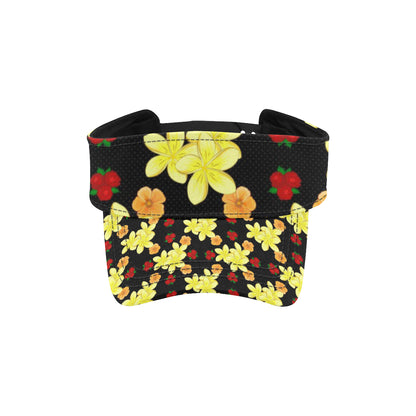 Yellow Plumeria Pattern Print Design PM04 Unisex Sun Visor
