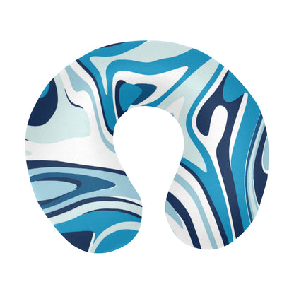 Liquid Pattern Print Design 05 U-Shaped Travel Neck Pillow