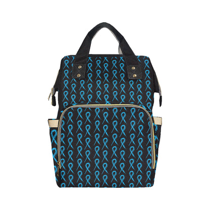Prostate cancer Pattern Print Design A02 Diaper Bag Backpack