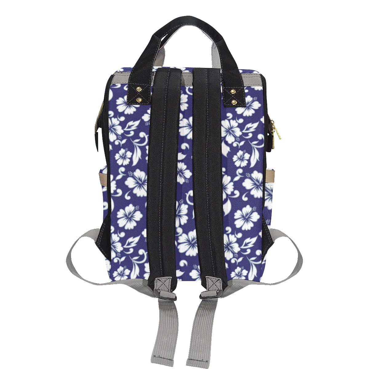 Hibiscus Pattern Print Design HB010 Diaper Bag Backpack
