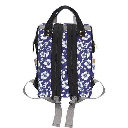 Hibiscus Pattern Print Design HB010 Diaper Bag Backpack