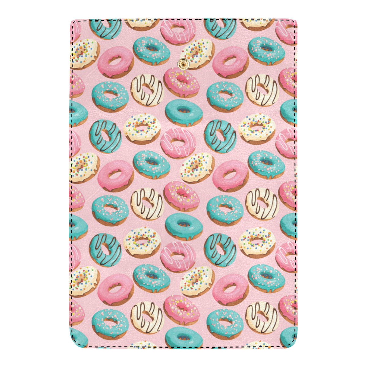 Donut Pattern Print Design DN06 Women's Trifold Wallet