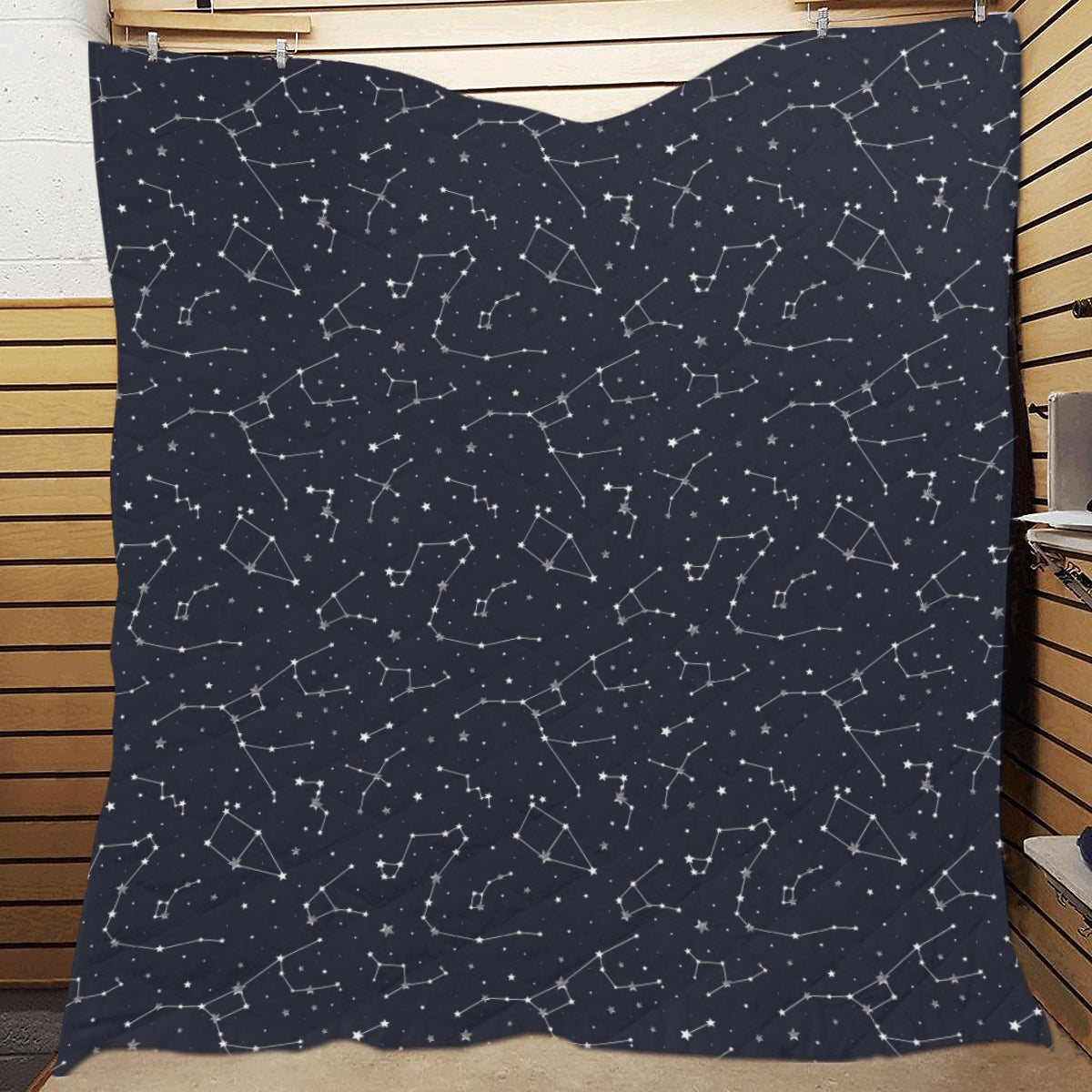 Constellation Pattern Print Design 03 Premium Quilt